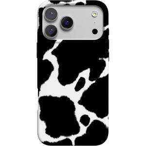 Casely iPhone 17 Pro Case | Chalet All Day | Winter Village | Compatible with MagSafe | Classic Ultra Thin Design(Current MOOd | Cow Print)
