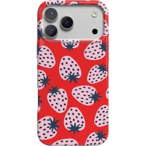 Casely iPhone 17 Pro Case | Chalet All Day | Winter Village | Compatible with MagSafe | Classic Ultra Thin Design(I’d Pick You | Red Strawberry)