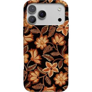 Casely iPhone 17 Pro Case | Chalet All Day | Winter Village | Compatible with MagSafe | Classic Ultra Thin Design(Maple Flowers | Floral Foliage)