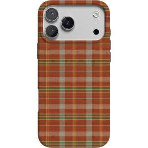 Casely iPhone 17 Pro Case | Chalet All Day | Winter Village | Compatible with MagSafe | Classic Ultra Thin Design(Spiced Chai | Fall Plaid)