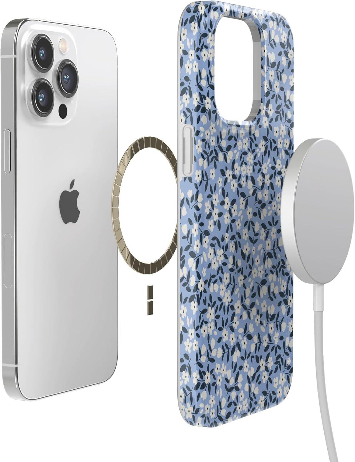 imageCasely iPhone 14 Pro Max Case  Lost in Spots  Cheetah Print  Compatible with MagSafe  Classic Ultra Thin DesignPicking Daisies  Cottagecore