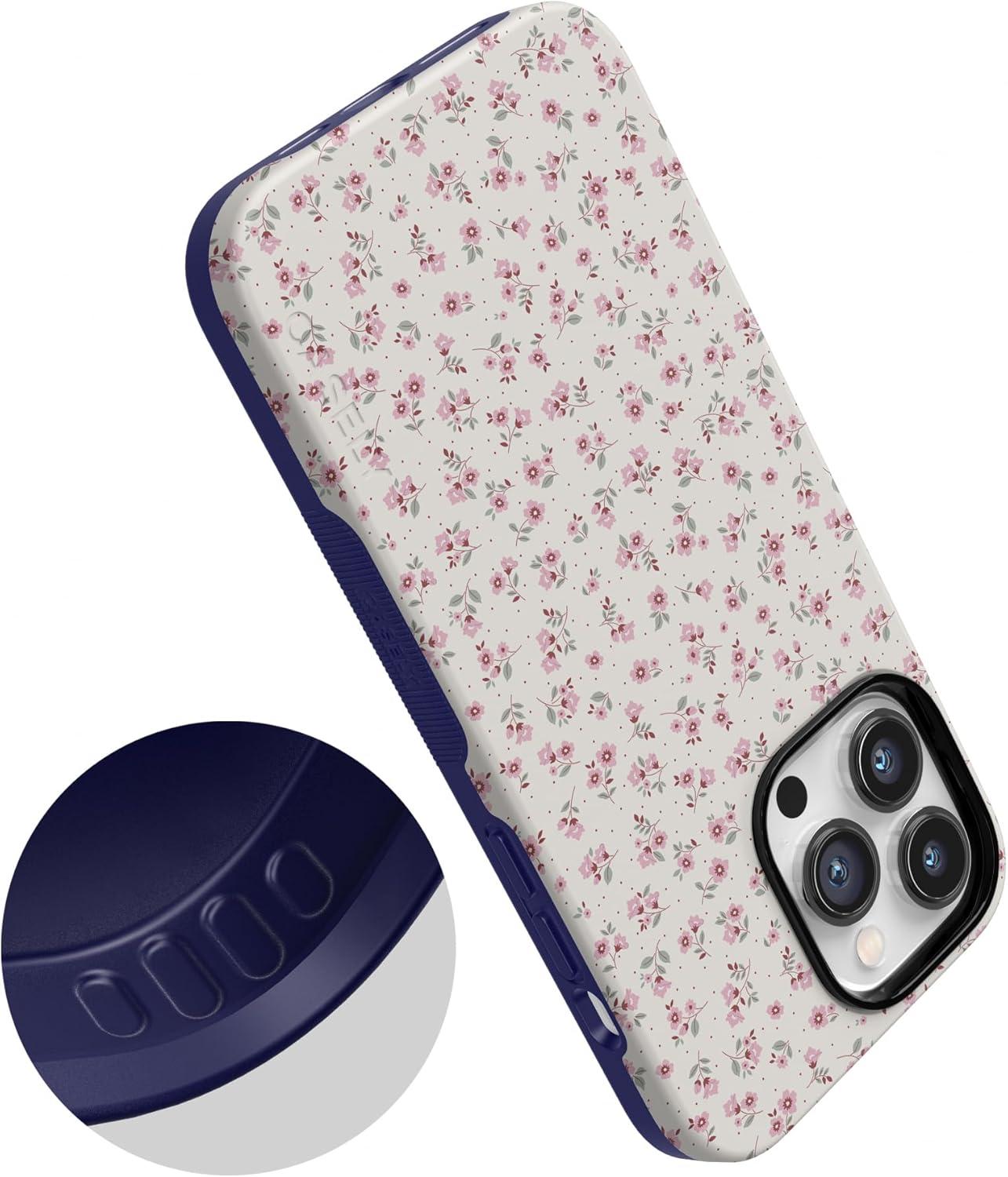 imageCasely iPhone 14 Pro Max Case Sunday Best Pastel Garden Bold Protective Design MagSafe Compatible DesignCottage Charm Cottagecore