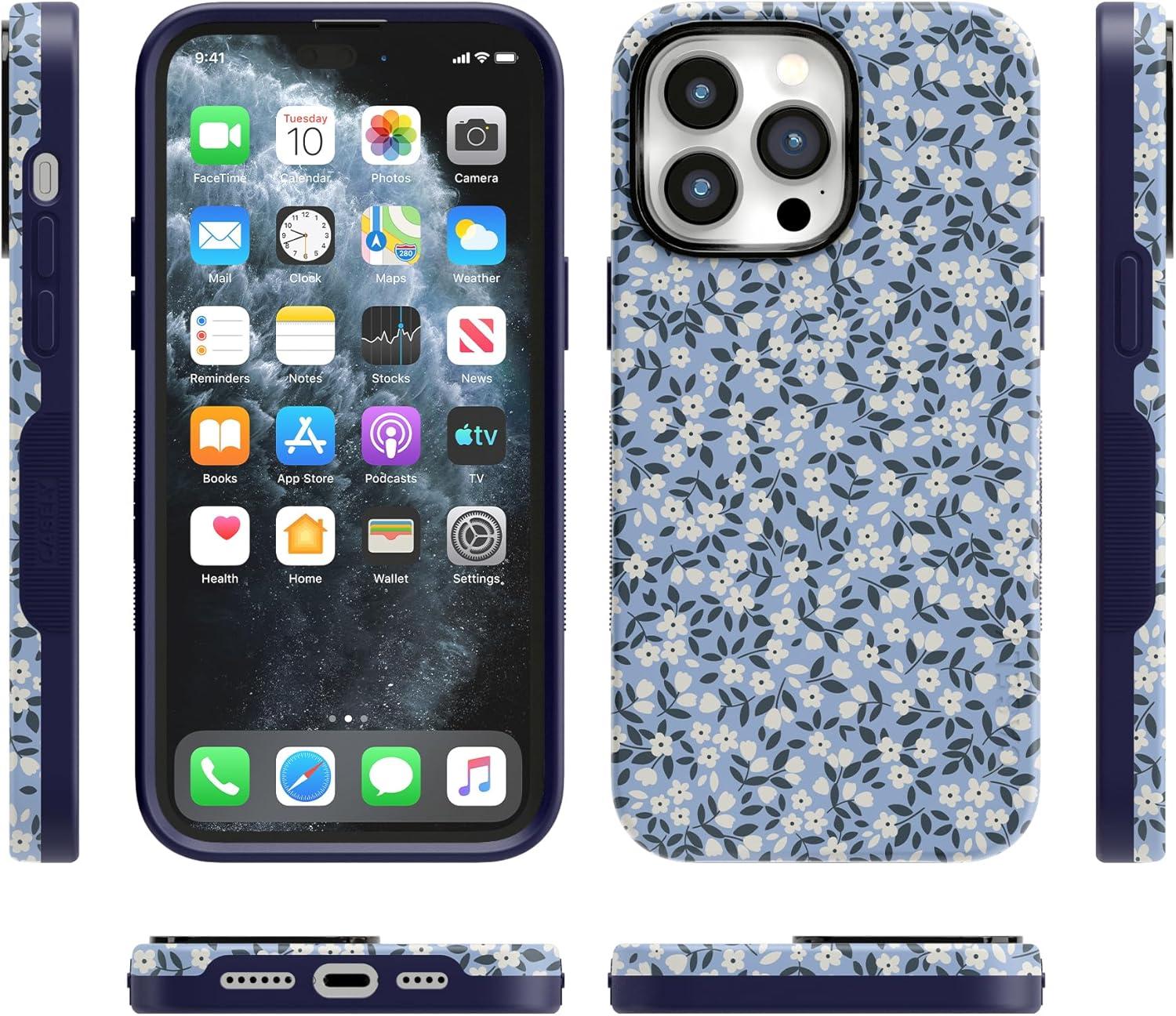 imageCasely iPhone 14 Pro Max Case  Sunday Best  Pastel Garden  Bold Protective Design  MagSafe Compatible DesignPicking Daisies  Cottagecore