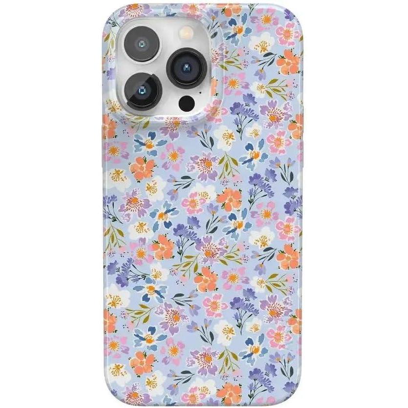 imageCasely iPhone 14 Pro Case  Black Pearl Marble  Compatible with MagSafe  Classic Ultra Thin DesignPoppy Meadows  Pastel Floral