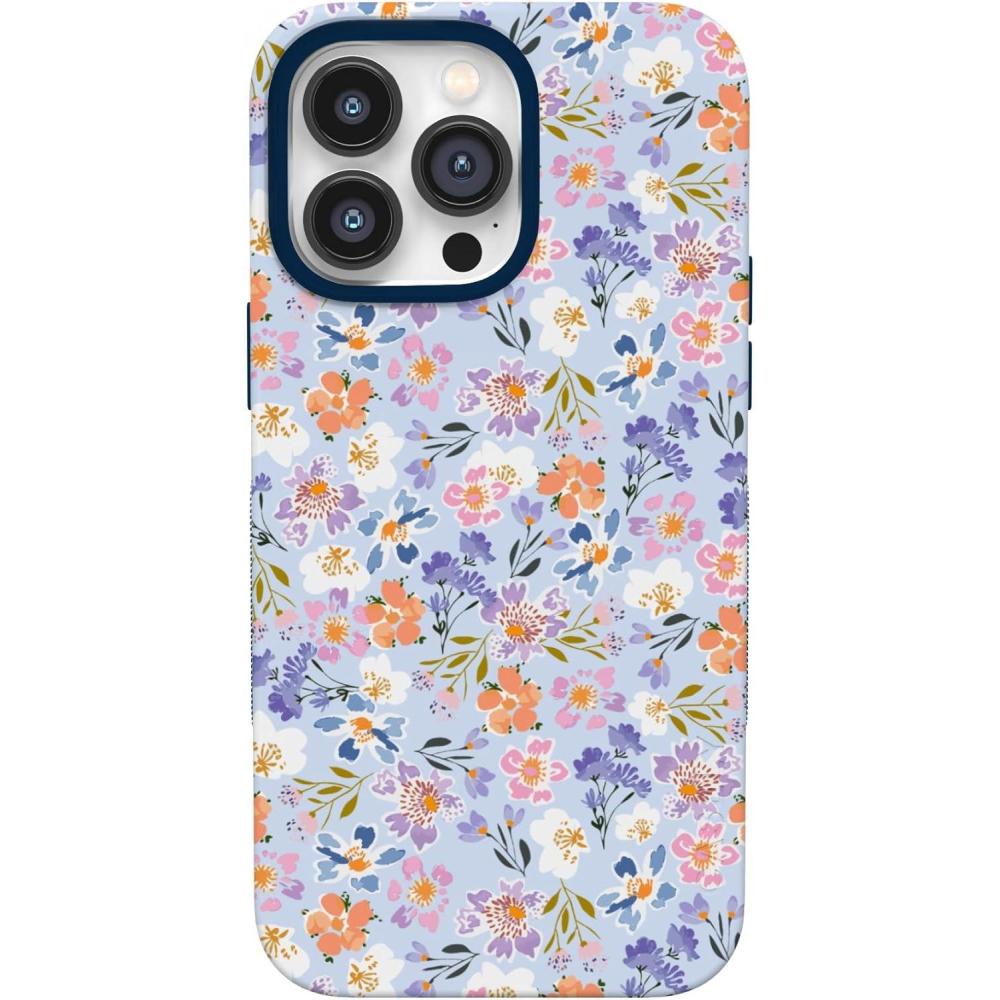 imageCasely iPhone 14 Pro Case  Poppy Meadows  Pastel Floral  Bold Protective Design  Compatible with MagSafe