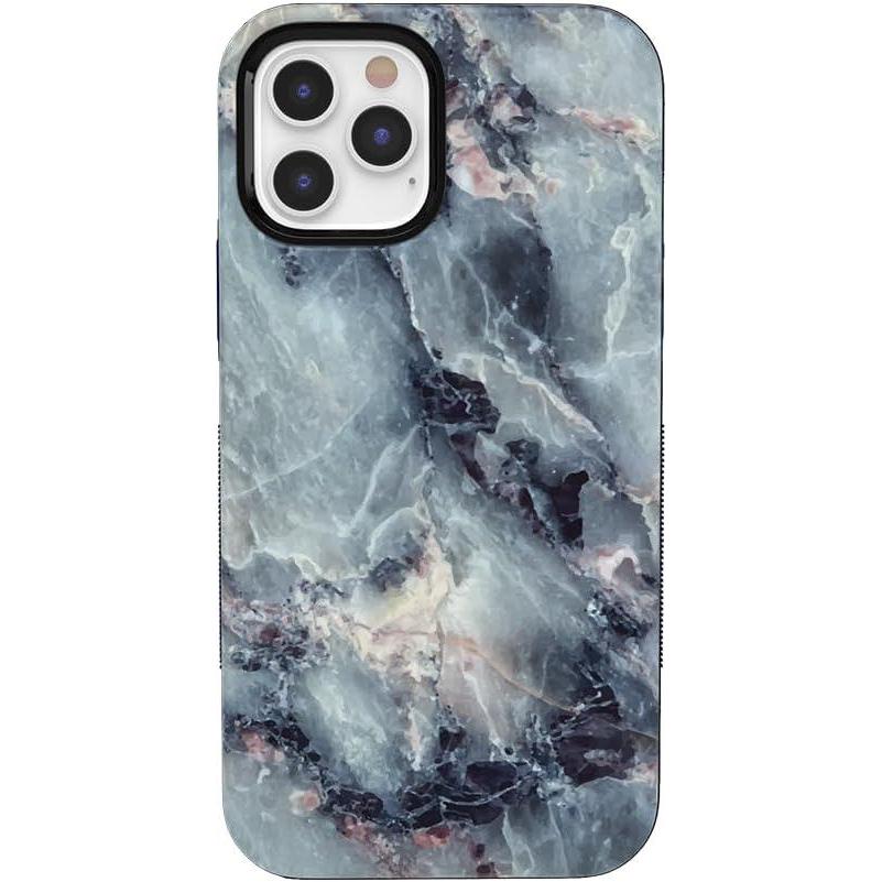 imageCasely iPhone 14 Pro Max Case Blue Stripes Sunday Best Bold Protective Design Compatible with MagSafeBlue Marble