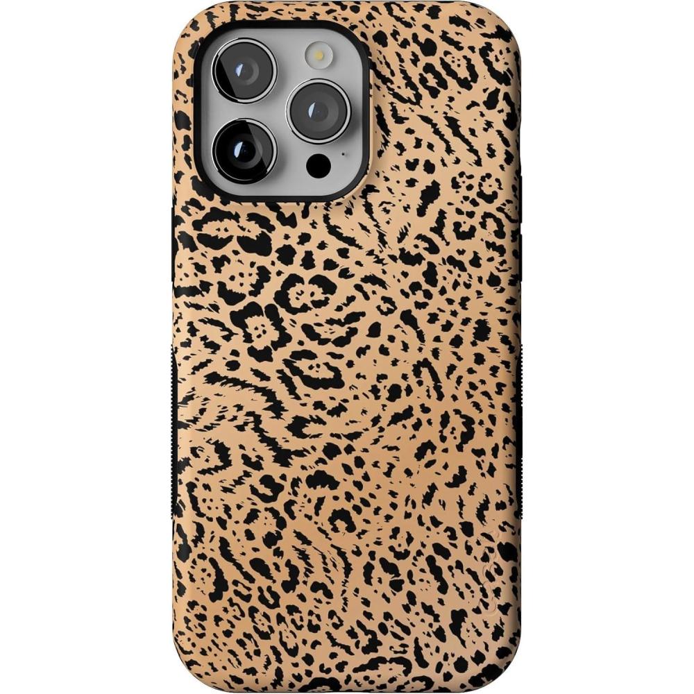 imageCasely iPhone 14 Pro Max Case  Blue Stripes  Sunday Best  Bold Protective Design  Compatible with MagSafeBorn to Be Wild  Jaguar Print