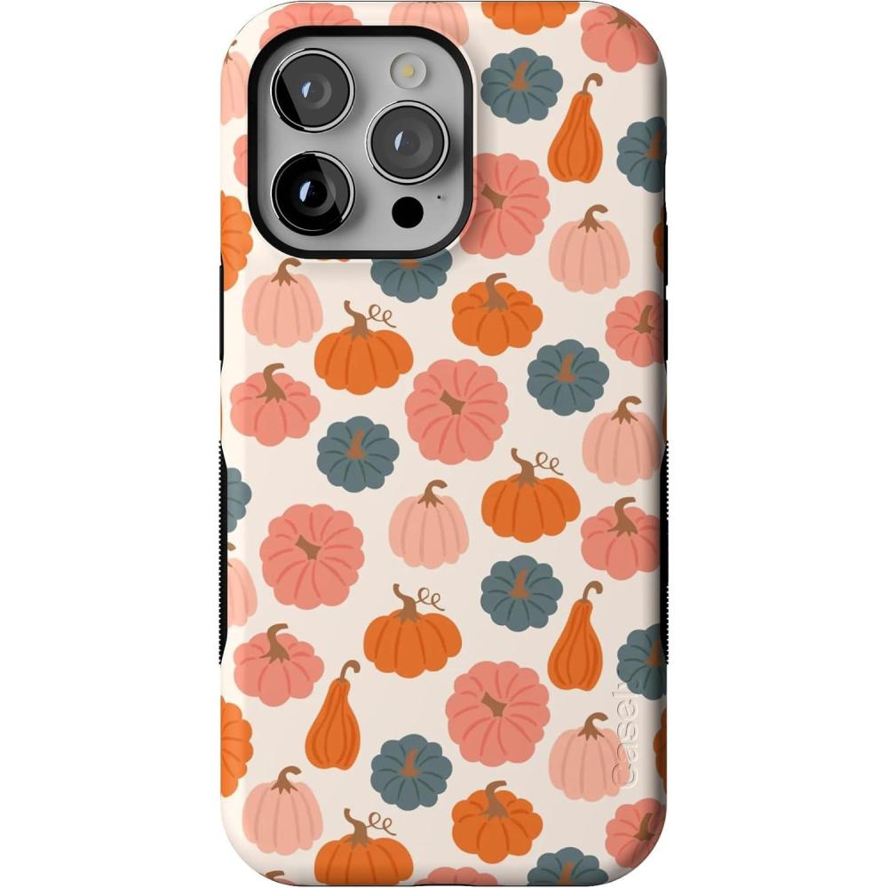 imageCasely iPhone 14 Pro Max Case  Blue Stripes  Sunday Best  Bold Protective Design  Compatible with MagSafeOh My Gourd  Pumpkin Patch