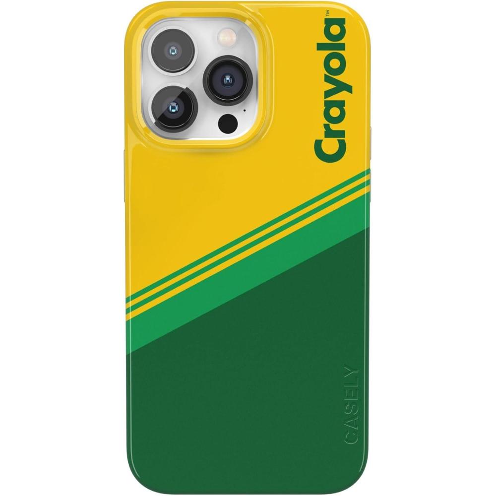 imageCasely iPhone 14 Pro Max Case  Lost in Spots  Cheetah Print  Compatible with MagSafe  Classic Ultra Thin DesignKeep It Classic  Crayola Crayon Box