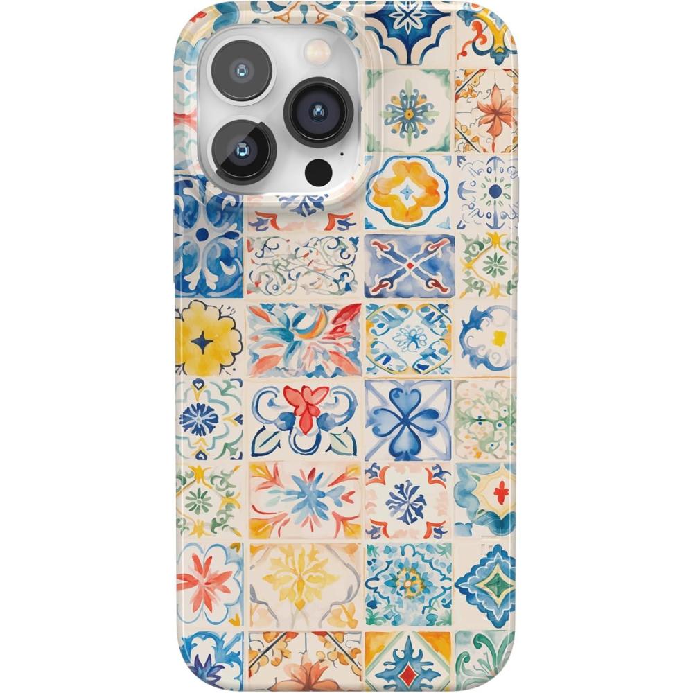 imageCasely iPhone 14 Pro Max Case  Lost in Spots  Cheetah Print  Compatible with MagSafe  Classic Ultra Thin DesignTuscan Tiles  Dolce Vita