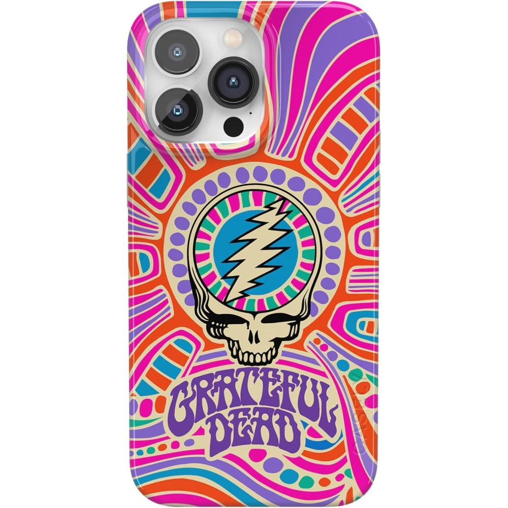 imageCasely iPhone 14 Pro Max Case  Rose to Fame  Blue amp White Floral  Compatible with MagSafe  Classic Ultra Thin DesignArt of Chaos  Grateful Dead Skull