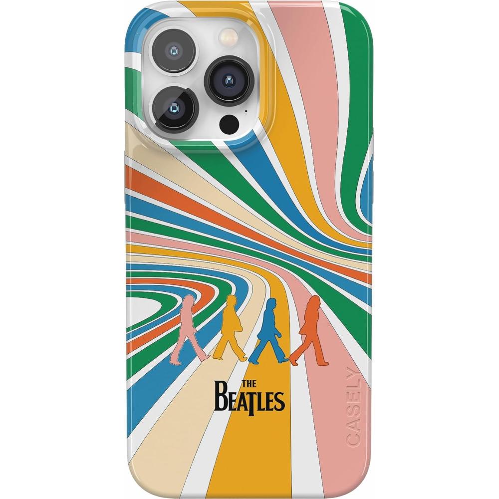 imageCasely iPhone 14 Pro Max Case  Rose to Fame  Blue amp White Floral  Compatible with MagSafe  Classic Ultra Thin DesignCome Together  The Beatles Abbey Road