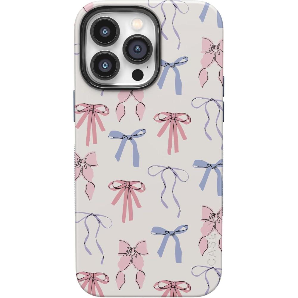 imageCasely iPhone 14 Pro Max Case  Sunday Best  Pastel Garden  Bold Protective Design  MagSafe Compatible DesignCoquette Girlie  Pastel Bows