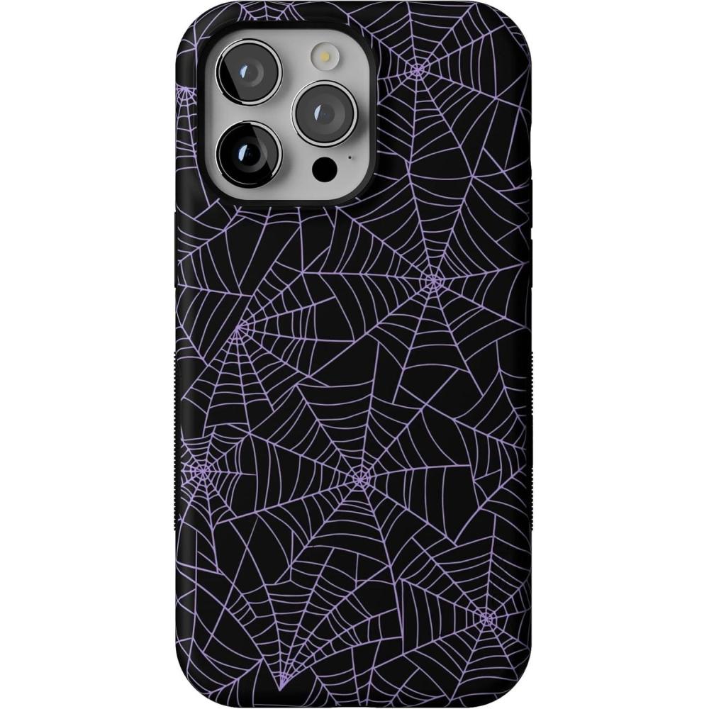 imageCasely iPhone 14 Pro Max Case  Sunday Best  Pastel Garden  Bold Protective Design  MagSafe Compatible DesignMidnight Web  Spider Web