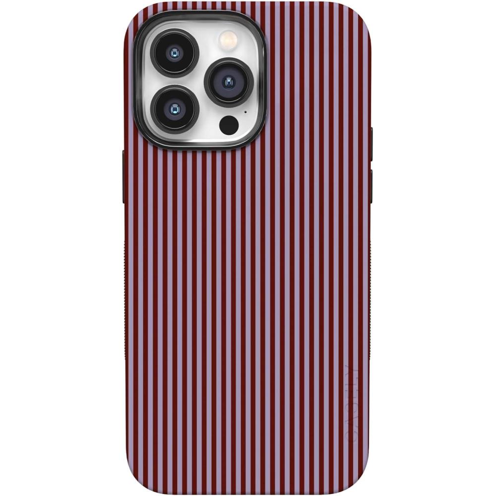 imageCasely iPhone 14 Pro Max Case  Sunday Best  Pastel Garden  Bold Protective Design  MagSafe Compatible DesignStripes and the City  Tiny Pinstripe