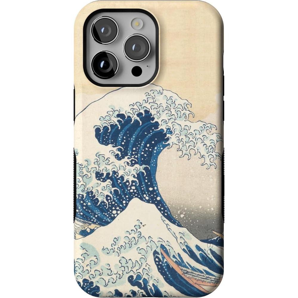 imageCasely iPhone 14 Pro Max Case  Sunday Best  Pastel Garden  Bold Protective Design  MagSafe Compatible DesignThe Great Wave  The Met Museum