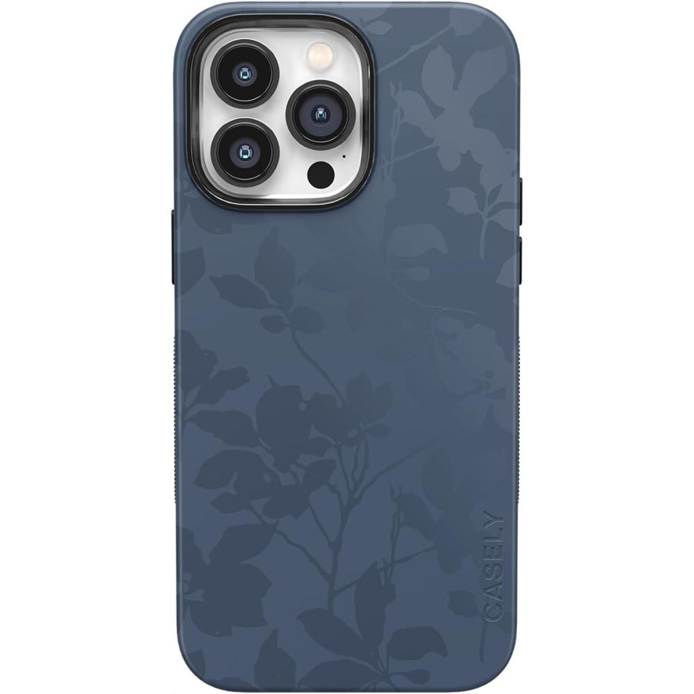 imageCasely iPhone 14 Pro Max Case  Sunday Best  Pastel Garden  Bold Protective Design  MagSafe Compatible DesignTwilight Flora  Moody Monochrome