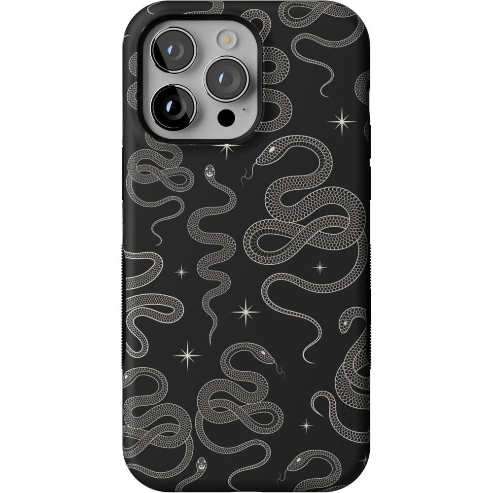 imageCasely iPhone 14 Pro Max Case  Sunday Best  Pastel Garden  Bold Protective Design  MagSafe Compatible DesignWere Ready For It  Black Serpent