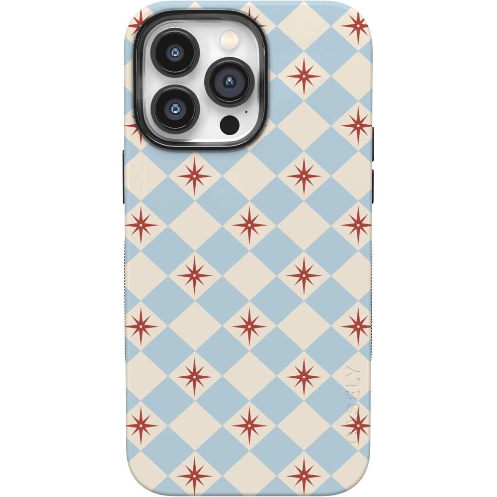 imageCasely iPhone 14 Pro Max Case  The Boyfriend Collection  Mallard amp Co  Bold Protective Design  Compatible with MagSafeChelsea Checker  Starlight Tiles