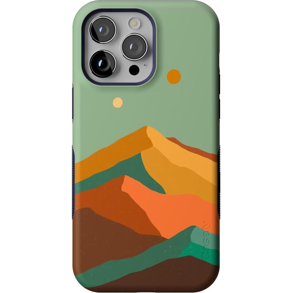 imageCasely iPhone 14 Pro Max Case  The Boyfriend Collection  Mallard amp Co  Bold Protective Design  Compatible with MagSafeEndless Peaks  Colorblock Mountain