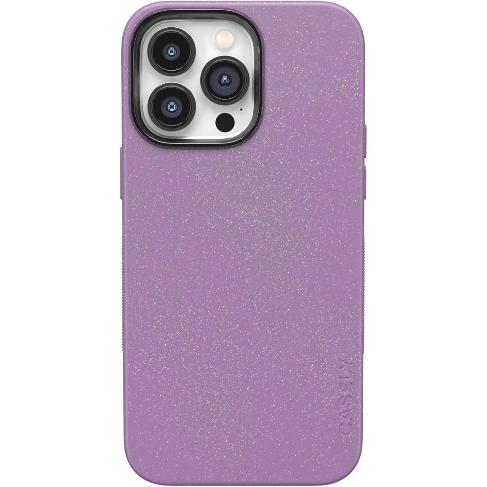 imageCasely iPhone 14 Pro Max Case  The Boyfriend Collection  Mallard amp Co  Bold Protective Design  Compatible with MagSafeLavender Waves  Purple Shimmer