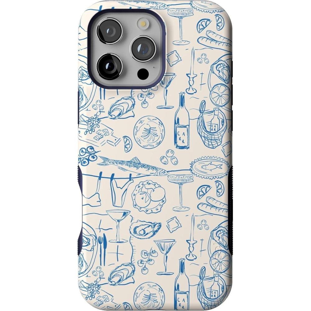 imageCasely iPhone 16 Pro Max Case  Bordeaux Rose  Moody Monochrome  Bold Protective Design  Compatible with MagSafeAmalfi Aperitivo  Dolce Vita