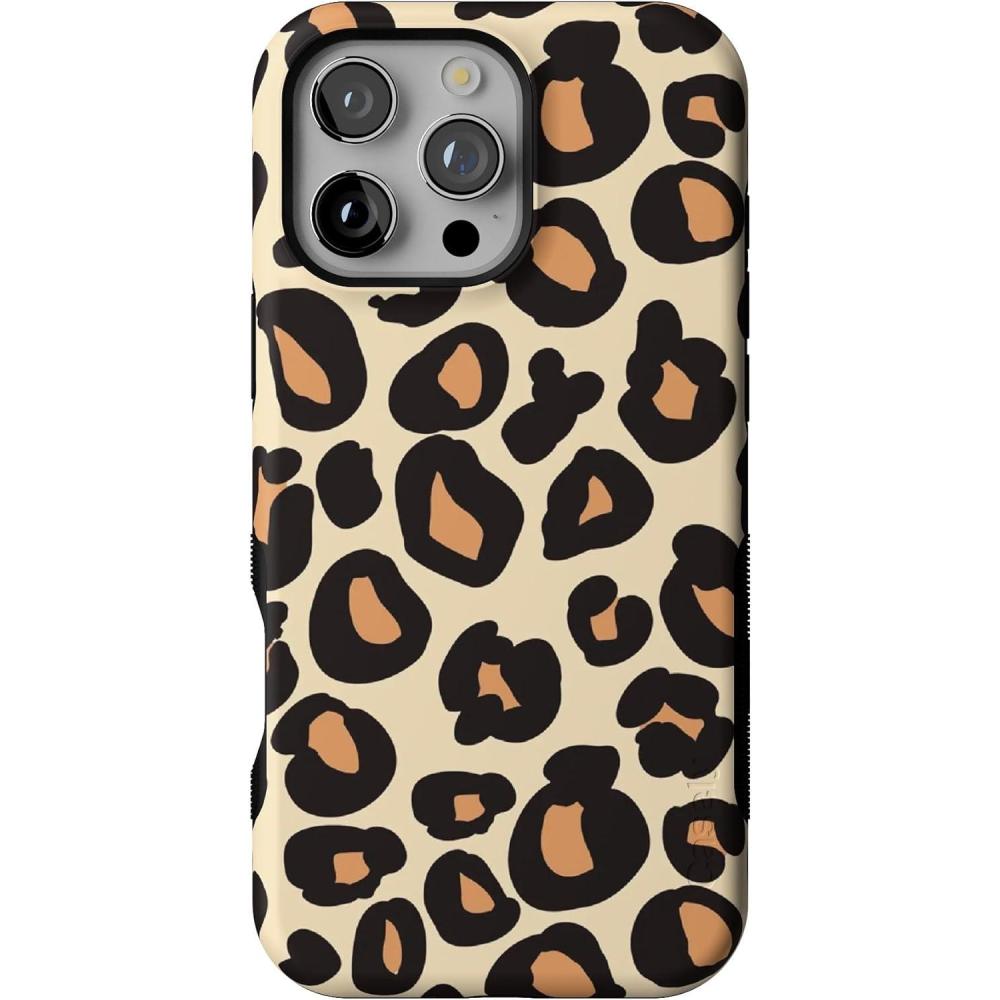 imageCasely iPhone 16 Pro Max Case  Bordeaux Rose  Moody Monochrome  Bold Protective Design  Compatible with MagSafeInto the Wild  Leopard Print