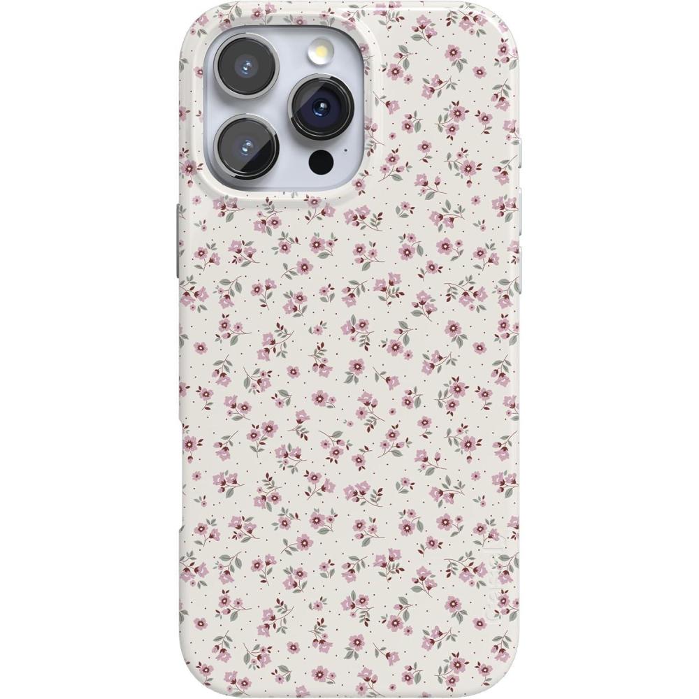 imageCasely iPhone 16 Pro Max Case  Into The Wild  White Snow Leopard  Compatible with MagSafe  Classic Ultra Thin DesignCottage Charm  Cottagecore