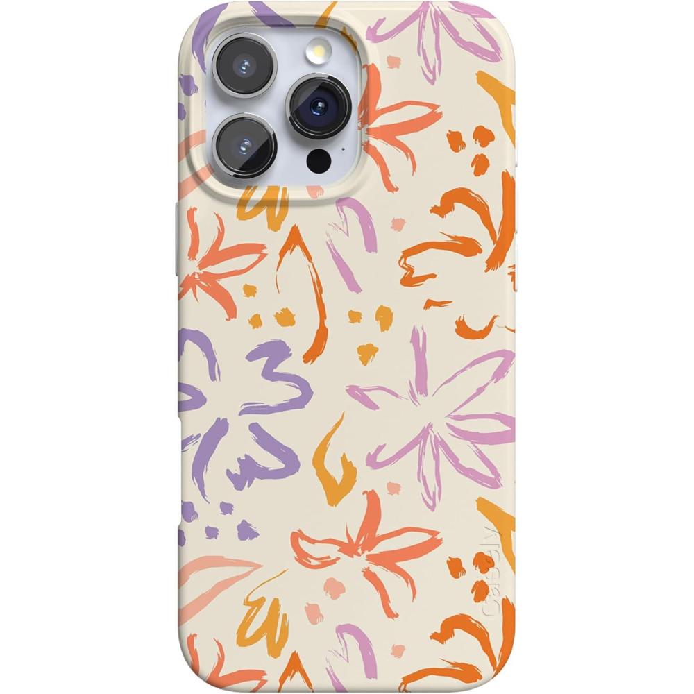 imageCasely iPhone 16 Pro Max Case  Into The Wild  White Snow Leopard  Compatible with MagSafe  Classic Ultra Thin DesignHibiscus Blooms  Hawaiian Floral