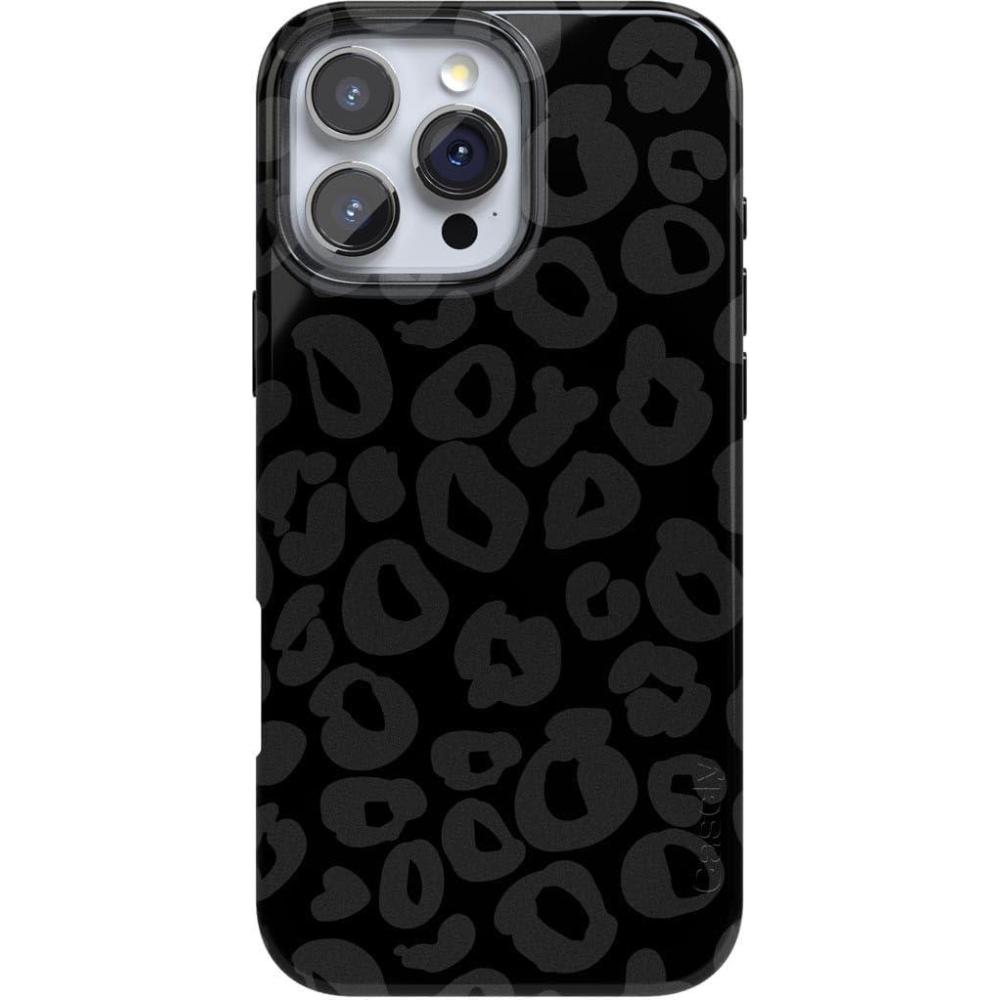 imageCasely iPhone 16 Pro Max Case  Into The Wild  White Snow Leopard  Compatible with MagSafe  Classic Ultra Thin DesignInto the Wild  Black Leopard