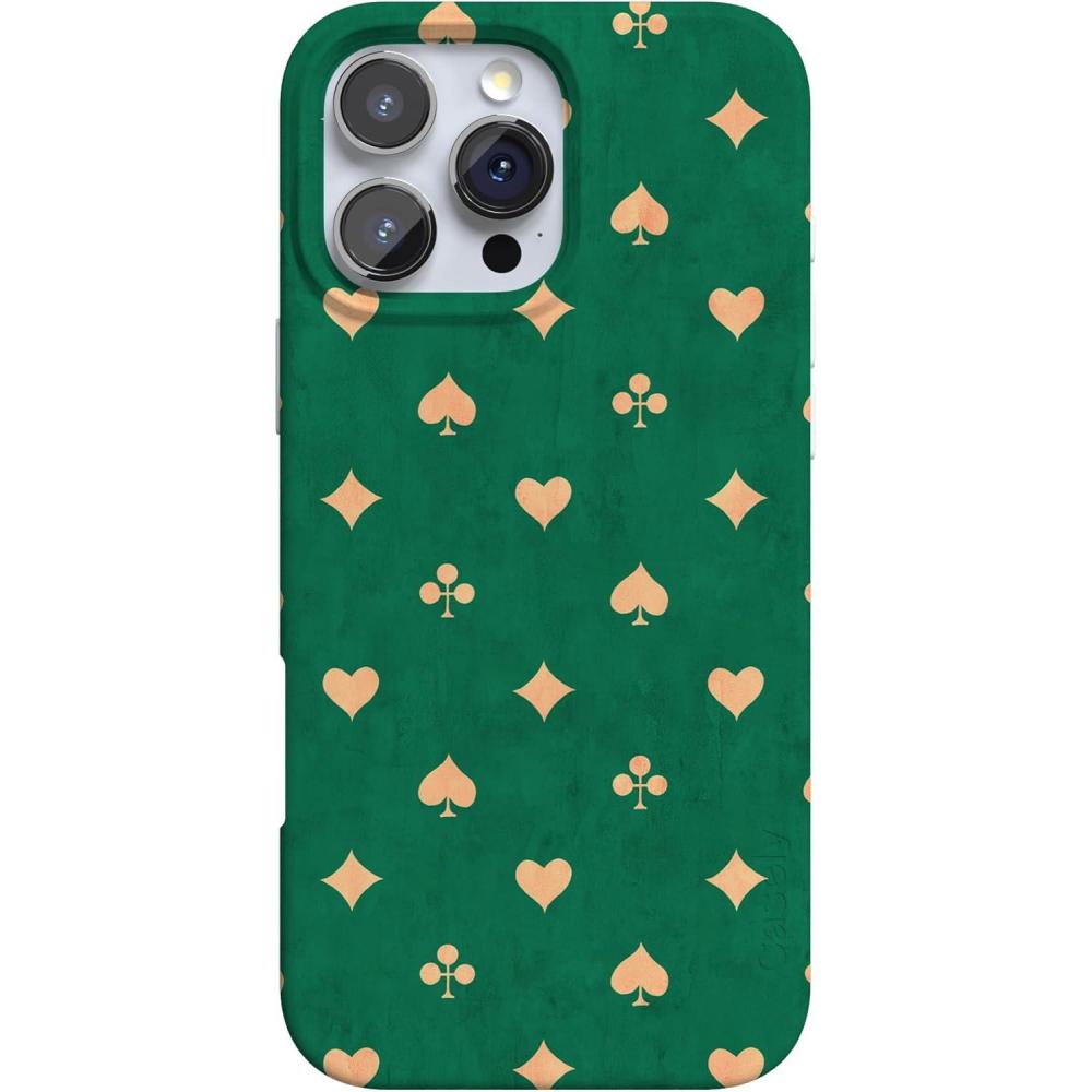 imageCasely iPhone 16 Pro Max Case  Into The Wild  White Snow Leopard  Compatible with MagSafe  Classic Ultra Thin DesignRoyal Flush  French Deck