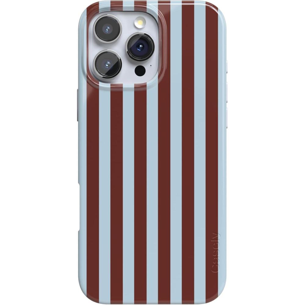 imageCasely iPhone 16 Pro Max Case  Into The Wild  White Snow Leopard  Compatible with MagSafe  Classic Ultra Thin DesignSunday in Brooklyn  Chocolate Stripes