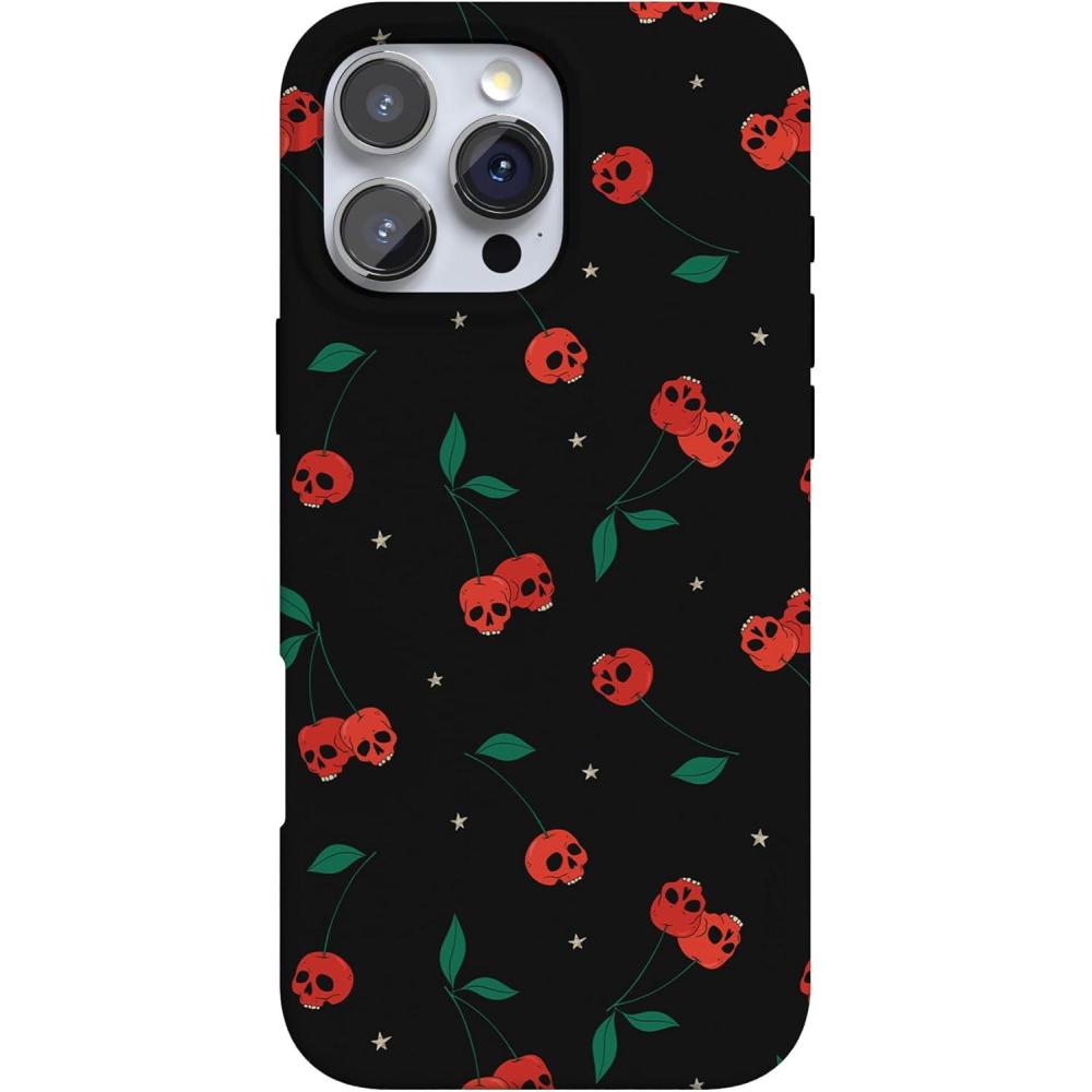 imageCasely iPhone 16 Pro Max Case  Into The Wild  White Snow Leopard  Compatible with MagSafe  Classic Ultra Thin DesignSweet Revenge  Cherry Skulls