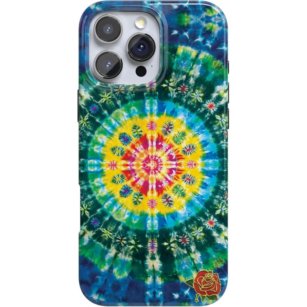 imageCasely iPhone 16 Pro Max Case  Into The Wild  White Snow Leopard  Compatible with MagSafe  Classic Ultra Thin DesignVeneta Tapestry  Grateful Dead Tie Dye