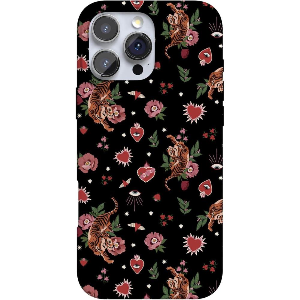 imageCasely iPhone 16 Pro Max Case  Into The Wild  White Snow Leopard  Compatible with MagSafe  Classic Ultra Thin DesignWild at Heart  Tiger