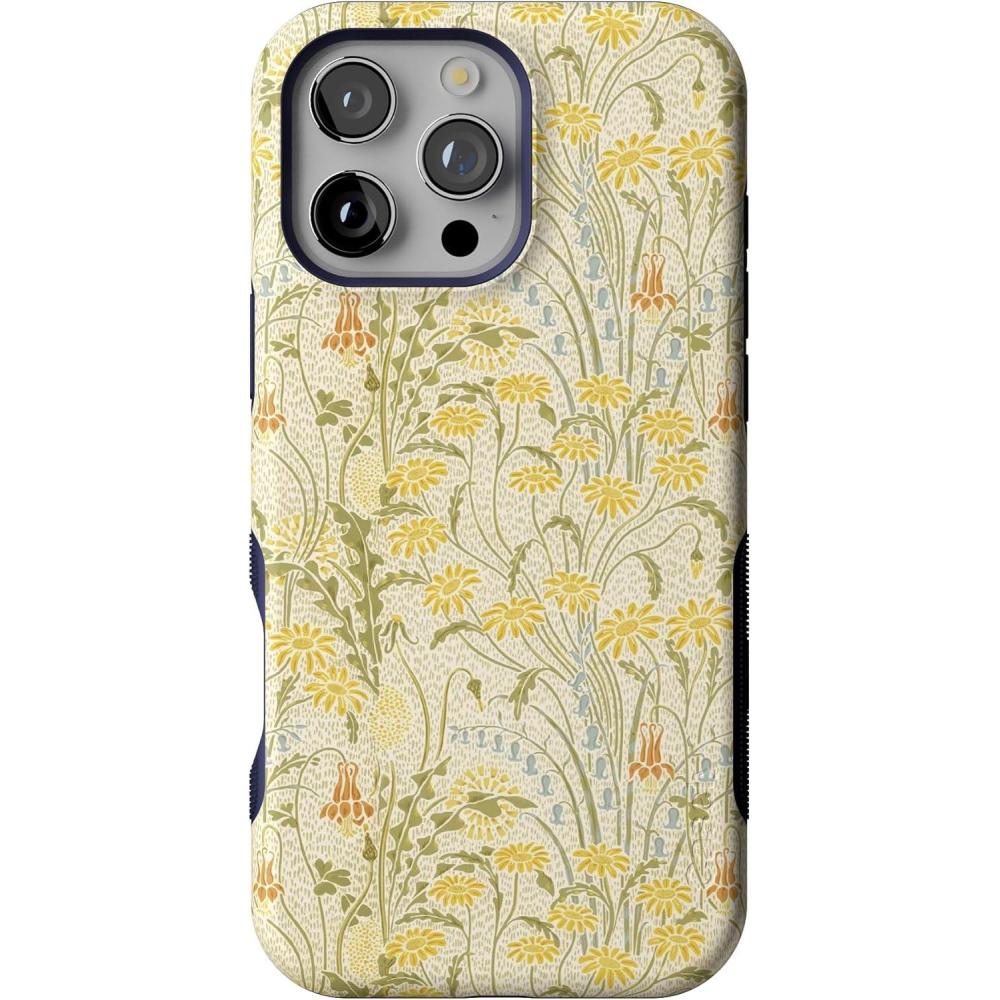 imageCasely iPhone 16 Pro Max Case  Rustic Roses  Boho Bouquet  Bold Protective Design  Compatible with MagSafeBoho Blooms  Golden Floral