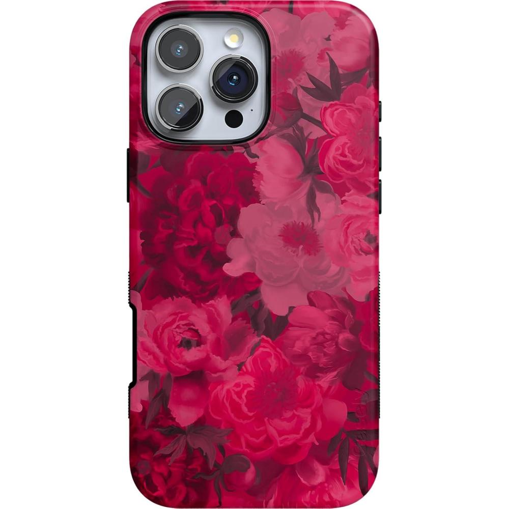imageCasely iPhone 16 Pro Max Case  Rustic Roses  Boho Bouquet  Bold Protective Design  Compatible with MagSafeRomance Novel  Moody Floral