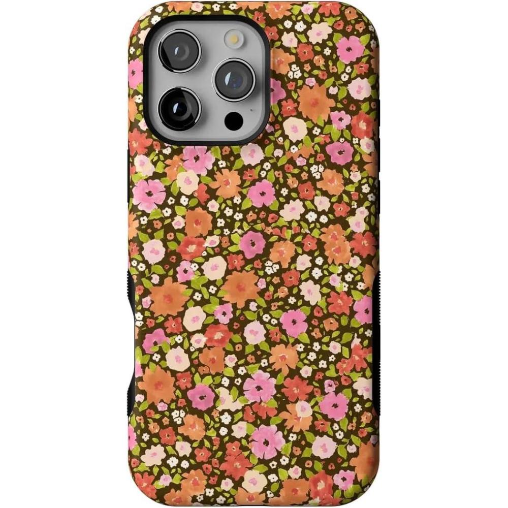 imageCasely iPhone 16 Pro Max Case  Rustic Roses  Boho Bouquet  Bold Protective Design  Compatible with MagSafeRustic Roses  Boho Bouquet