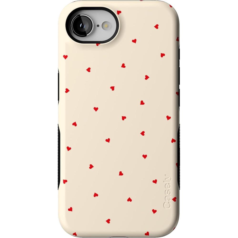 imageCasely iPhone 16e Case  Love Me Knot  Blue Bow  Bold Protective Design  Compatible with MagSafeBe Mine  Tiny Hearts