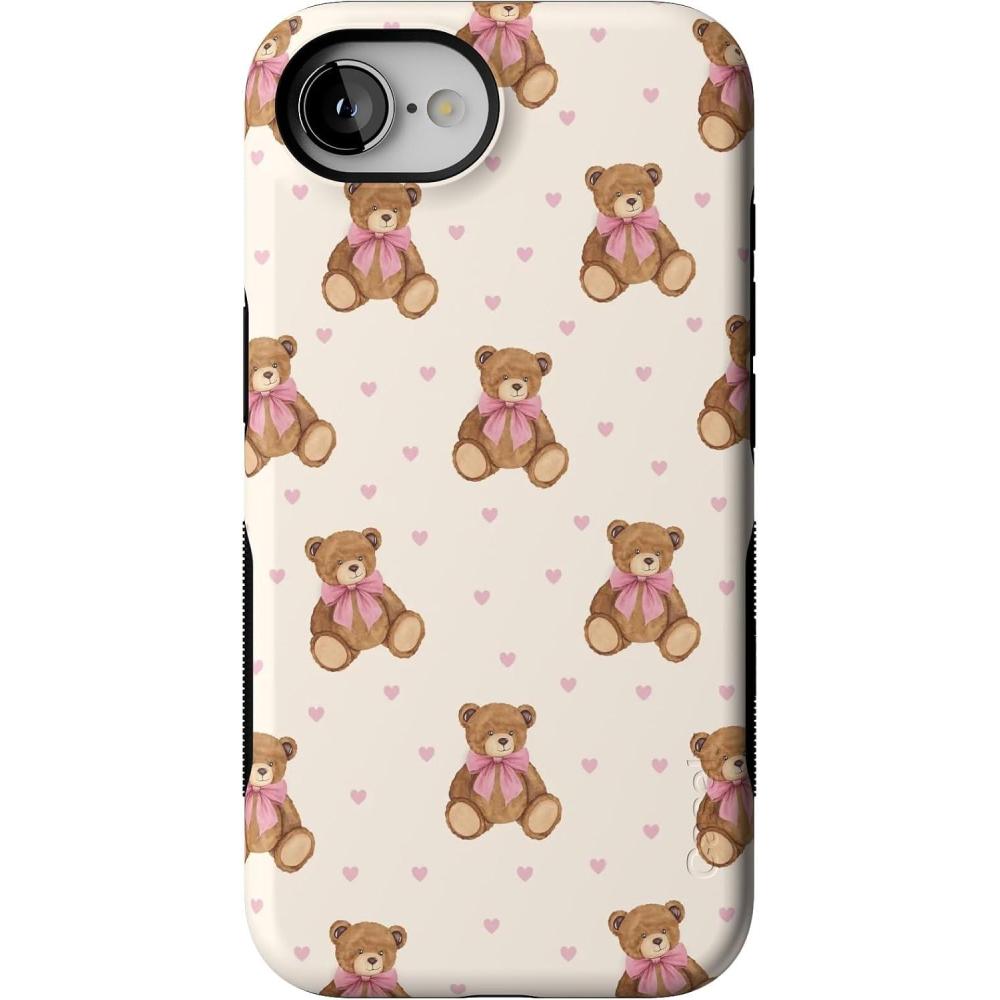 imageCasely iPhone 16e Case  Love Me Knot  Blue Bow  Bold Protective Design  Compatible with MagSafeCuddle Up  Teddy Bear