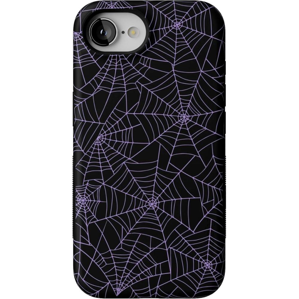 imageCasely iPhone 16e Case  Love Me Knot  Blue Bow  Bold Protective Design  Compatible with MagSafeMidnight Web  Spider Web