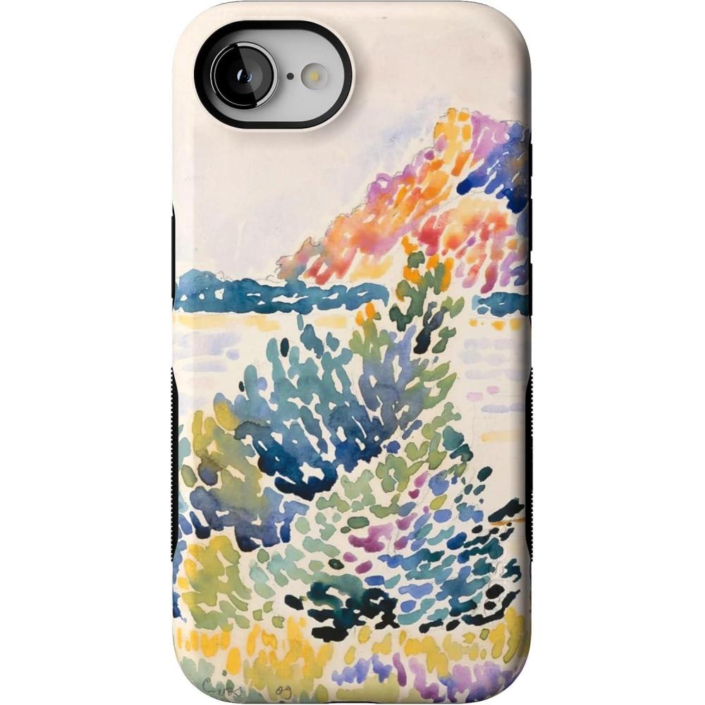 imageCasely iPhone 16e Case  Pretty in Pastel  Blush Stripes  Bold Protective Design  Compatible with MagSafeCalm Waters  The Met Museum