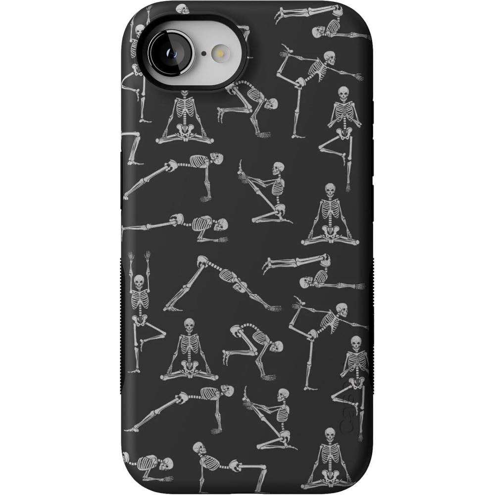 imageCasely iPhone 16e Case  Sunday in Brooklyn  Blue Stripes  Bold Protective Design  Compatible with MagSafeCorpse Pose  Skeleton Yoga