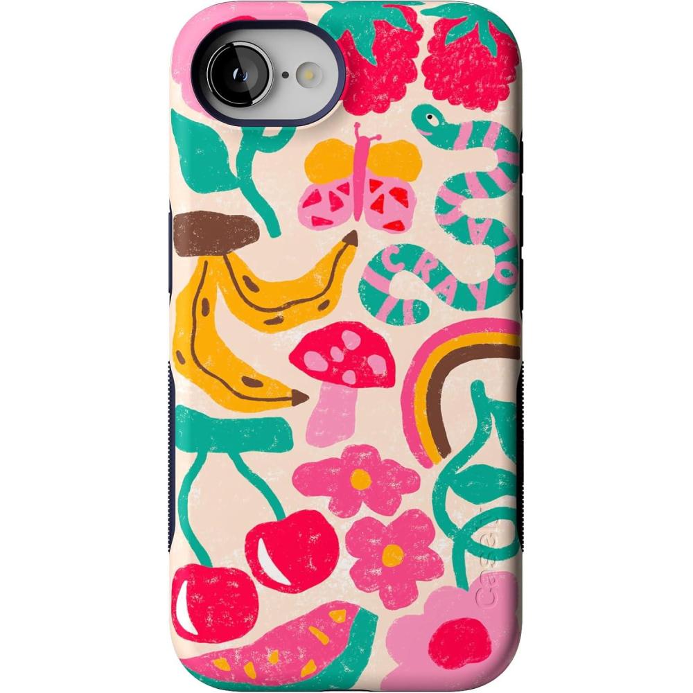 imageCasely iPhone 16e Case  Sunday in Brooklyn  Blue Stripes  Bold Protective Design  Compatible with MagSafeDoodle Bug  Crayola Crayon