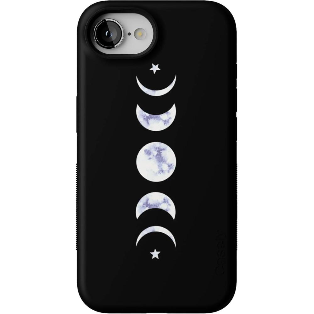 imageCasely iPhone 16e Case  Sunday in Brooklyn  Blue Stripes  Bold Protective Design  Compatible with MagSafeIts Just a Phase  Marble Moon