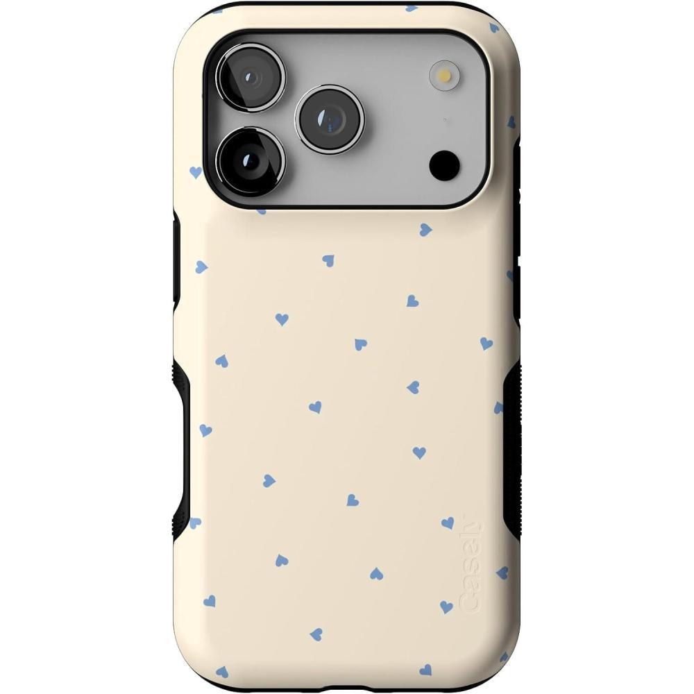 imageCasely iPhone 17 Pro Case  Navy Cherry Blossom  Floral Forest  Bold Protective Design  MagSafe Compatible DesignIm Yours  Tiny Hearts