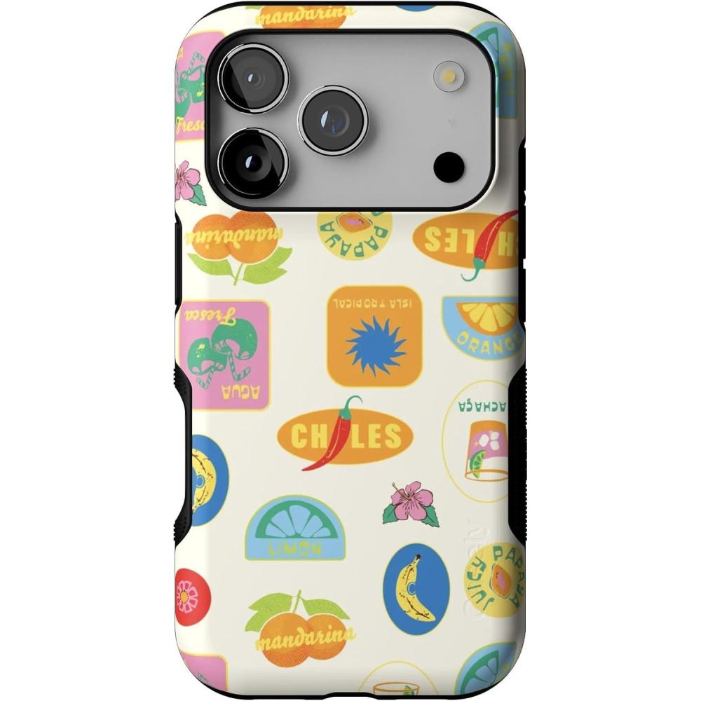 imageCasely iPhone 17 Pro Case  Navy Cherry Blossom  Floral Forest  Bold Protective Design  MagSafe Compatible DesignStuck in Paradise  Dippin Daisys Tropical Vaca