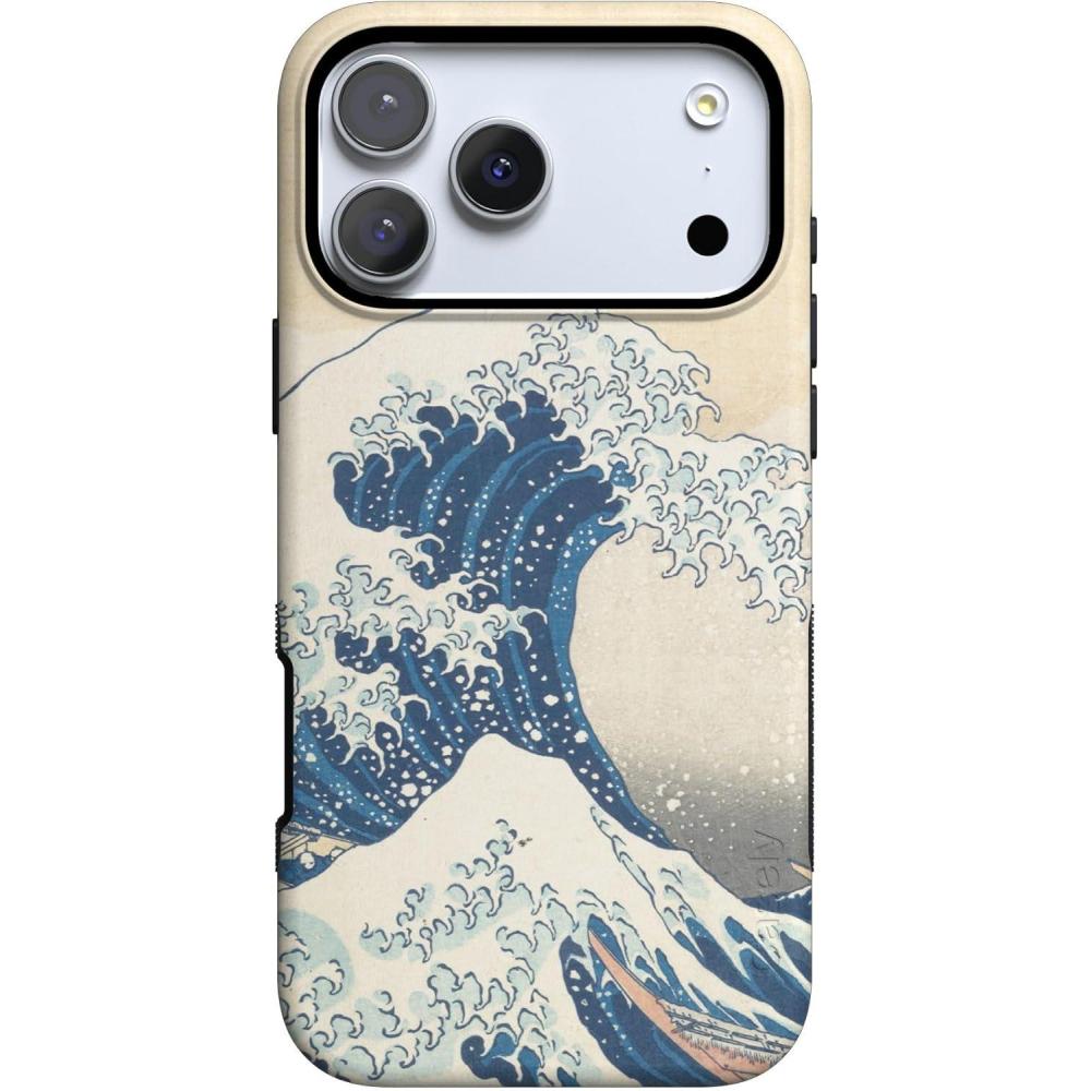 imageCasely iPhone 17 Pro Case  Navy Cherry Blossom  Floral Forest  Bold Protective Design  MagSafe Compatible DesignThe Great Wave  The Met Museum