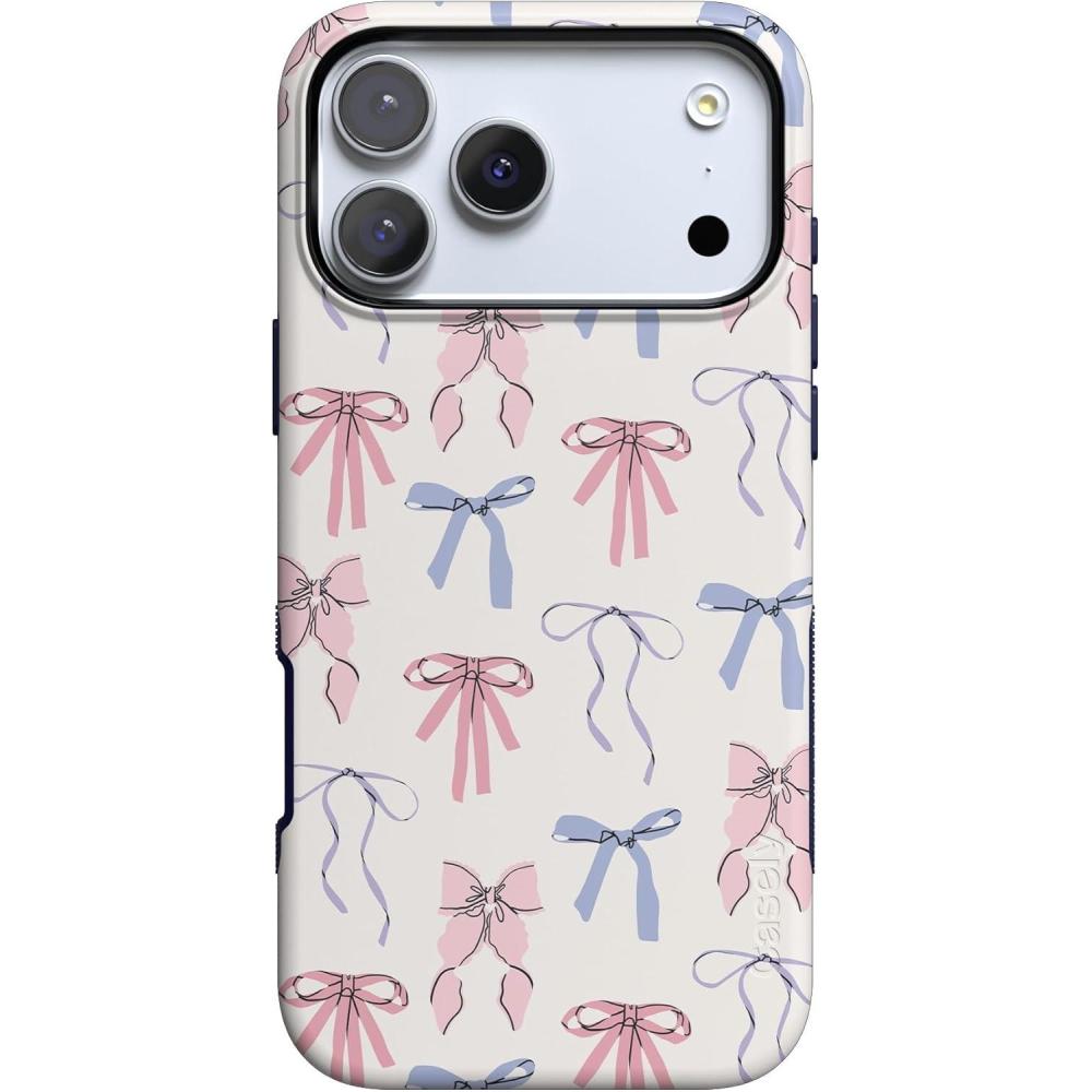 imageCasely iPhone 17 Pro Case  Twilight Flora  Moody Monochrome  Bold Protective Design  Compatible with MagSafeCoquette Girlie  Pastel Bows