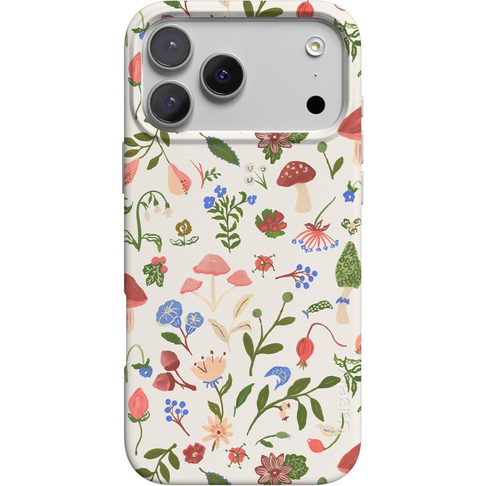 imageCasely iPhone 17 Pro Case  Western Bloom  Jenna Palek x Casely  Compatible with MagSafe  Classic Ultra Thin DesignGarden Party  Mushroom Floral